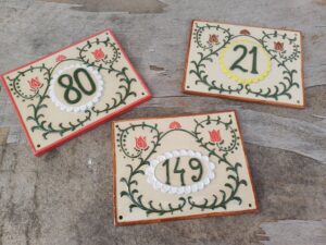 numere de casa din ceramica handmade