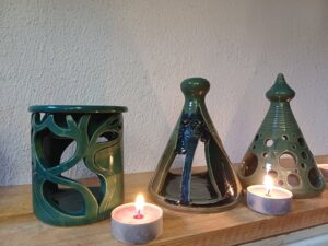 suport lumanari din ceramica handmande